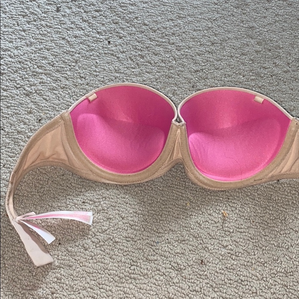 PINK push up strapless bra
